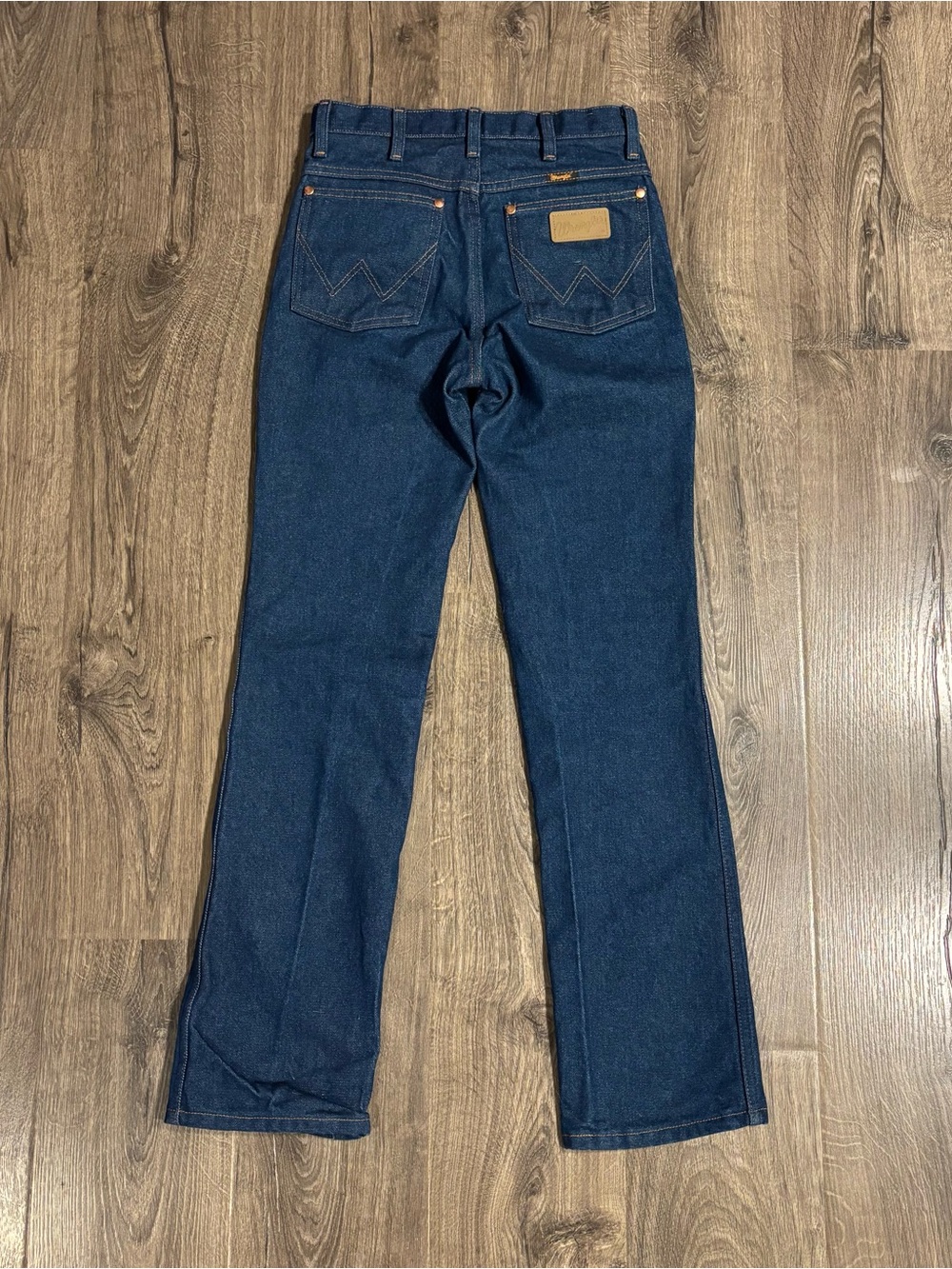 Vintage Wrangler USA Made Raw Dark Denim 936 Bootcut Western Jeans Mens 28x32